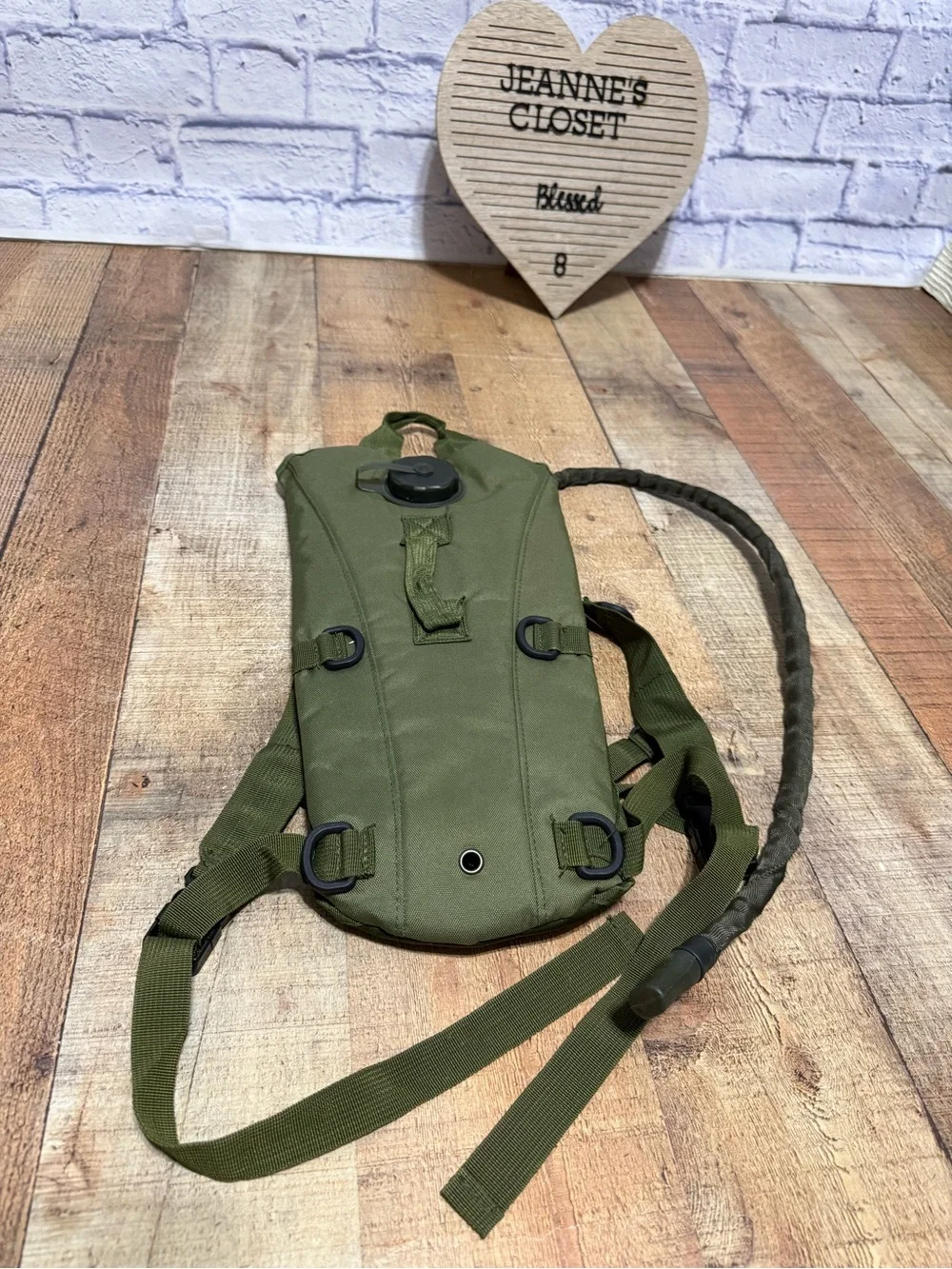 KMS Camo Hydration Carrier Water Bag Backpack Green Hiking Survival Gear